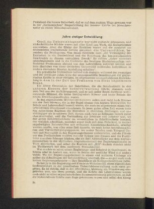 Jahre stetiger Entwicklung