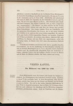 Viertes Kapitel. Die Bildnerei von 1560 bis 1760.