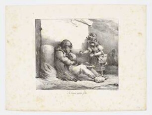 La bonne petite fille, Blatt 2 der Folge "Sammlung von Skizzen für kleine Kinder"