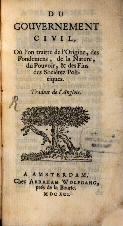 Du gouvernement civil