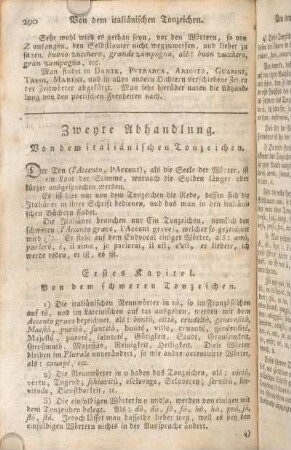 Zweyte Abhandlung. Von dem italiänischen Tonzeichen.