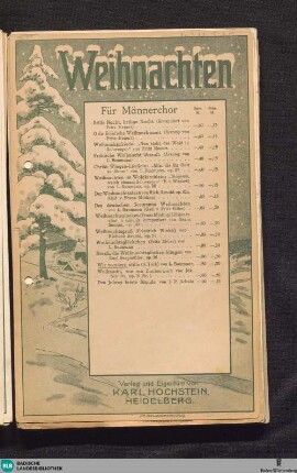Wir wandern stille Hand in Hand : Weihnachtslied : für Männerchor