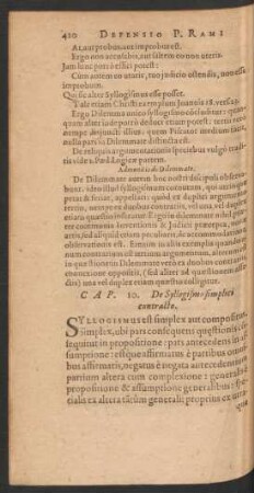 Cap. 10. De Syllogismo simplici contracto.