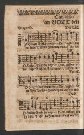 Das dritte Behtlied/ an Gott den Heiligen Geist.