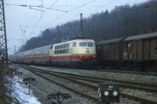 Vaihingen/Enz-Nord Lok 103 173 IC UIC-X-Wagen
