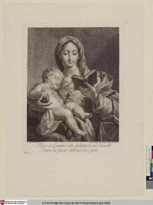 [La Sainte Vierge et l'Enfant Jésus; Die Hl. Maria mir dem Kind Jesus]