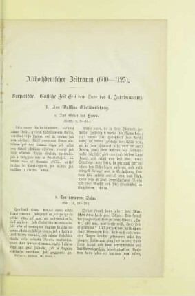 Althochdeutscher Zeitraum (600-1125)