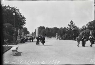 Paris, Jardin des Tuileries mit Blick in Richtung Place de la Concorde