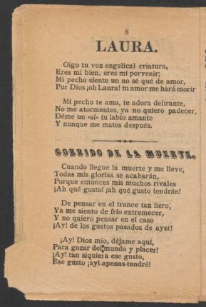 Corrido de la muerte.