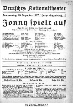 Jonny spielt auf
