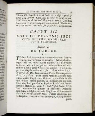 Caput III. Agit De Personis Judicium Militum Singulare Constituentibus.