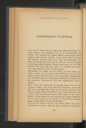 Viertes Kapitel Lebenslängliche Verschickung