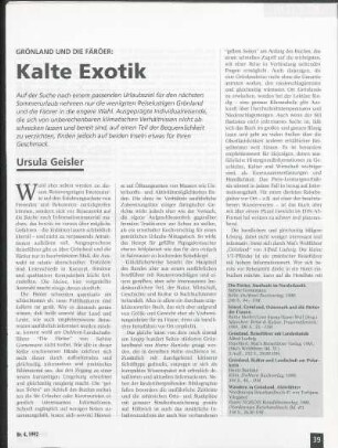 Grönland und die Färöer: Kalte Exotik