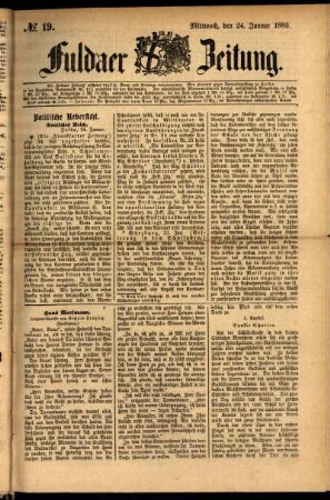 Ausgabe vom Mittwoch, den 24. Januar 1883.
