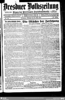 Dresdner Volks-Zeitung : Organ für die Interessen des gesamten werktätigen Volkes