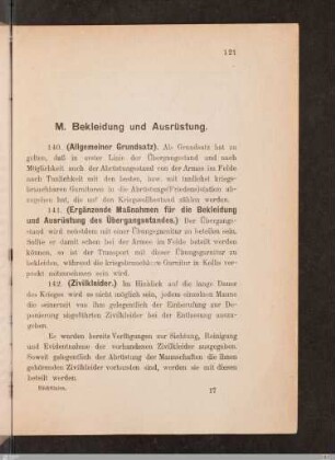 Bekleidung und Ausrüstung