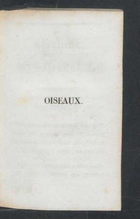 Des oiseaux.