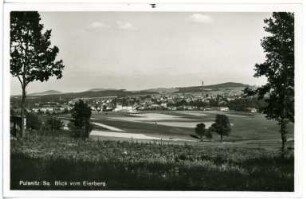 Pulsnitz. Blick vom Eierberg auf Pulsnitz