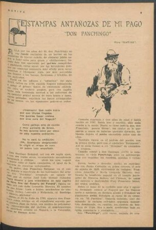 Estampas antañozas de mi pago - "Don Panchingo"