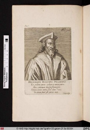Hieronimus Bohemus Pragensis.