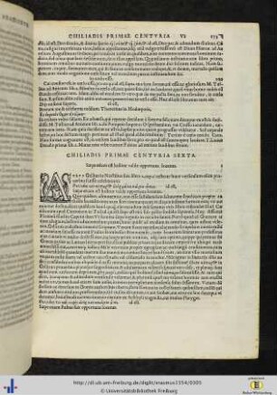Proverbiorum chiliadis primae centuria VI.