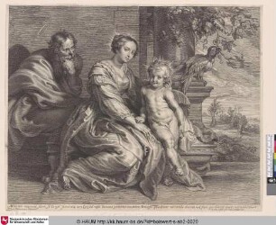 [Die Heilige Familie mit dem Papagei; The holy Family with the Parrot]