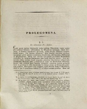 De fontibus et consilio Ps.-Isidorianae collectionis : Commentatio in certamine literario civium Academiae Georgiae Augustae die IV. Iunii MDCCCXXXII. ex decreto venerabilis Theologorum Ordinis praemio regis munificentia constituto ornata