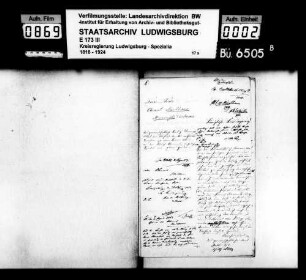 Lotterien, Oberamt Maulbronn