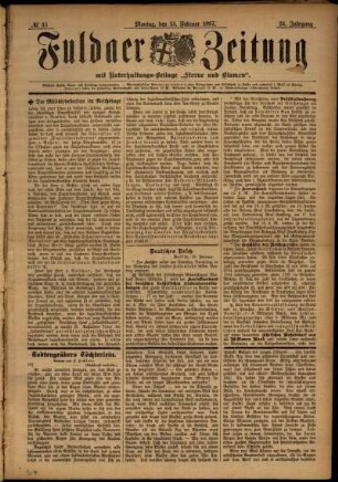 Ausgabe vom Montag, den 15. Februar 1897.