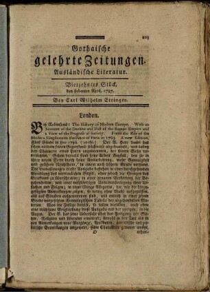 Vierzehntes Stück, den siebenten April, 1787.