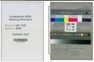 Entnazifizierung Karl Goeddert , geb. 08.02.1899 (Arbeiter)