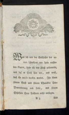 Leiden des iungen Werthers. Erster Theil.