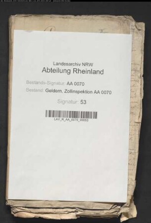 Ablegung der Zollrechnung