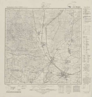 3125 (alte Nr.: 1602) Bergen, Topographische Karte 1:25000 (4cm - Karte)