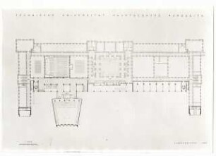 Technische Universität Berlin Hauptgebäude: Grundriss 1. Obergeschoss 1:200