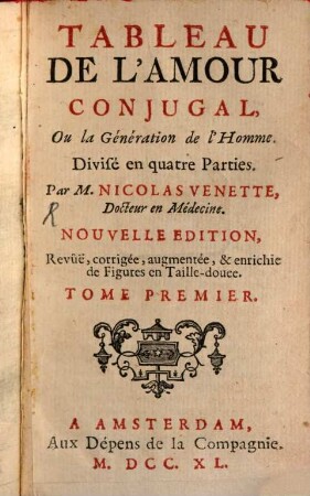 Tableau de l'amour conjugal, 1