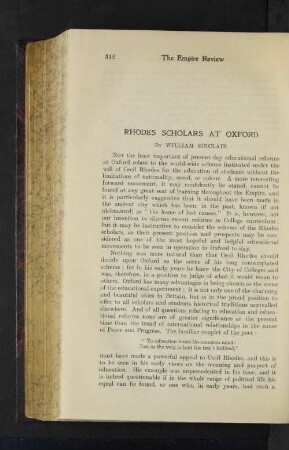 Rhodes Scholars at Oxford.