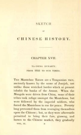 Chapter XVII. Ta-Tsing Dynasty. From 1644 to our times