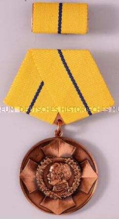 Blücher-Medaille für Tapferkeit mit Interimsspange in Bronze, mit Etui