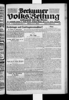 Beckumer Volks-Zeitung. 1921-1930