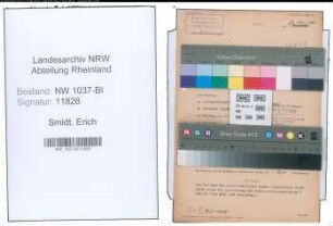 Entnazifizierung Erich Smidt , geb. 11.08.1907 (Kaufm.Angestellter)