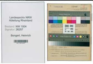 Entnazifizierung Heinrich Bongert , geb. 31.03.1903 (Gaertner)