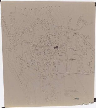 Evangelische Kirche, Borgholzhausen Außenanlage: Lageplan des Ortskerns 1:1000