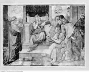 Acht Wandgemälde aus der Casa Bartholdy (Zuccari) in Rom, Joseph deutet die Träume des Pharao