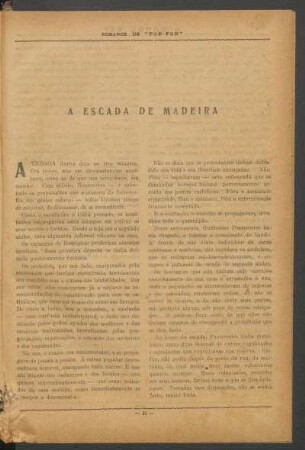 A escada de madeira