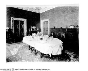 Palazzo Zuccari, Innenräume, Zweites Obergeschoss / secondo piano, Sala Villa Lante, Sala Riunione (Raum B 4005), Sistina-Seite