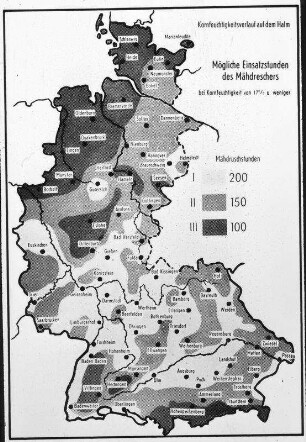 Mähdruschstunden in der BRD