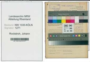 Entnazifizierung Johann Rockstroh , geb. 10.05.1893 (Bergbauangestellter)
