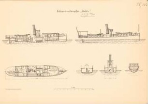 Schraubendampfer »Culm«: Schnitte 1:100
