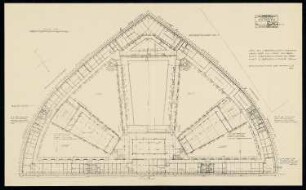 Haus des Rundfunks, Berlin-Charlottenburg: Grundriss 1. OG (verkleinert)